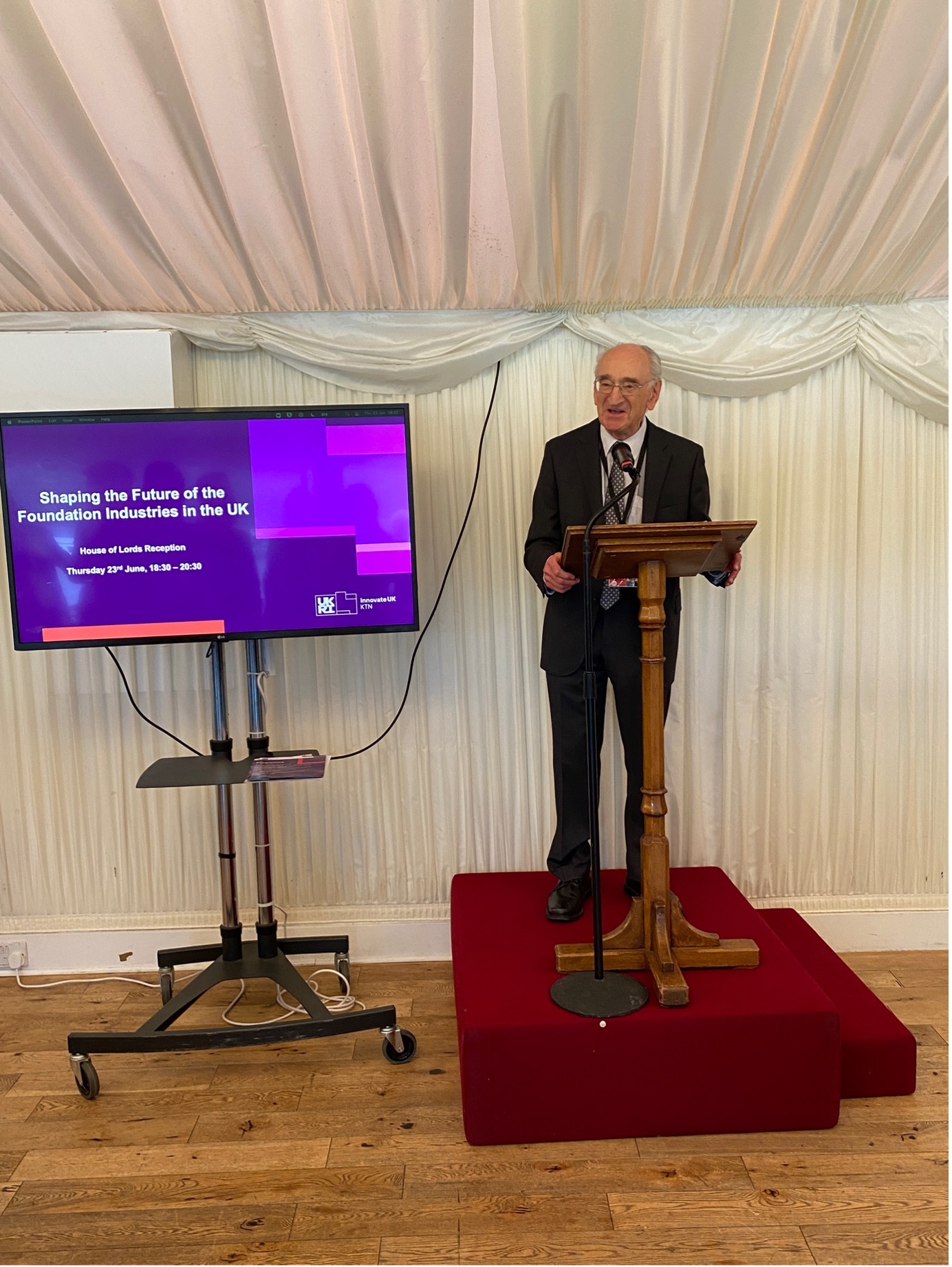 Lord Simon Haskel, Deputy Speaker of the House of Lords