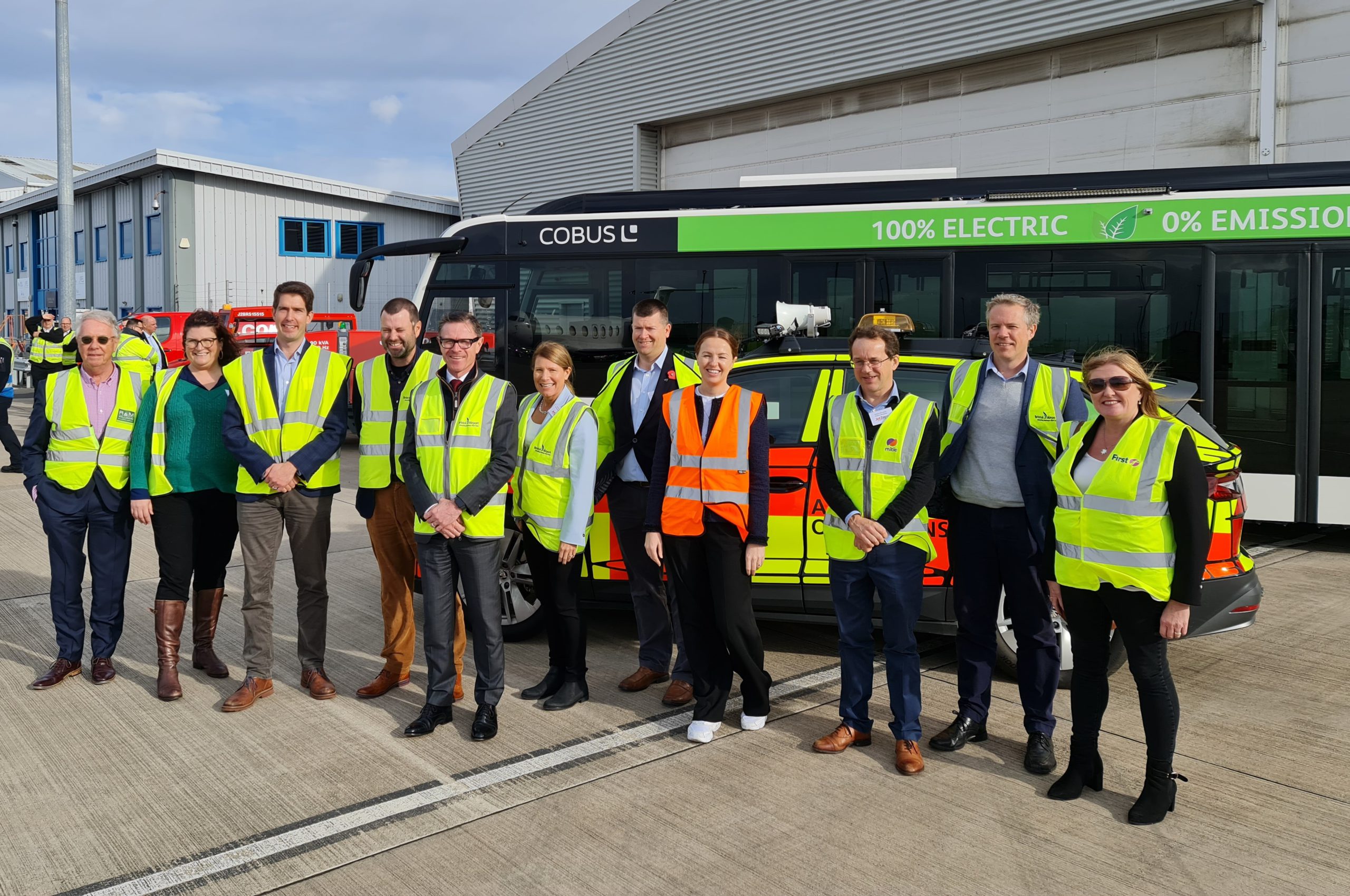 Zero Emission Flight Delivery Group – viewing Bristol Airport’s Electric Vehicles